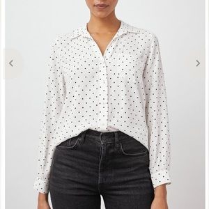 Rails Noemi Top - Black and White Polka Dot
